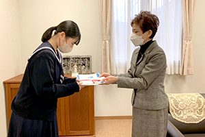 Take one step進学応募プロジェクト受賞の表彰